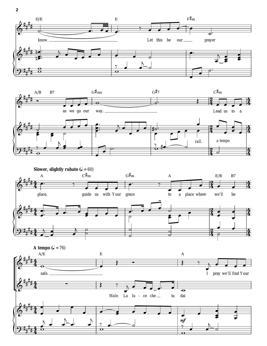 The Prayer Piano, Vocal scores gallery preview page 2
