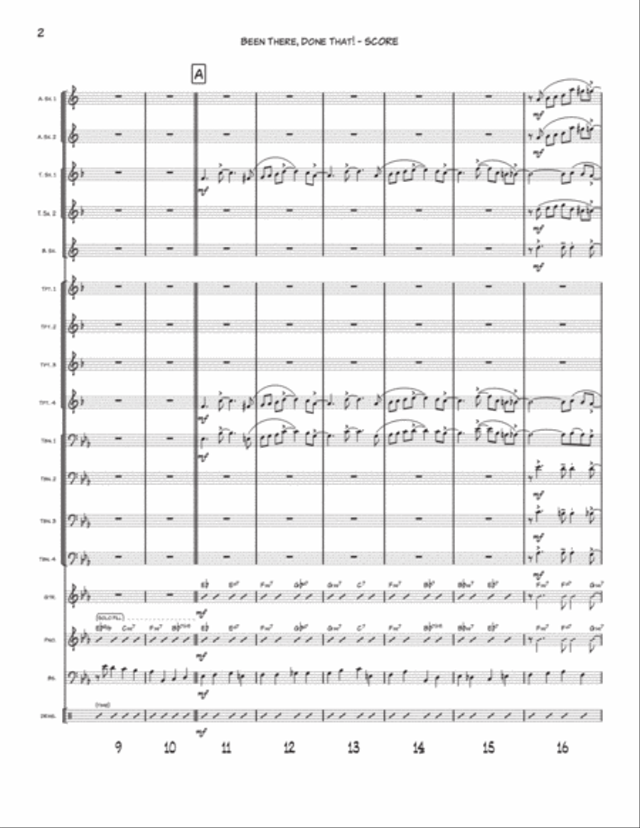 Been There, Done That! Jazz Ensemble scores gallery preview page 2