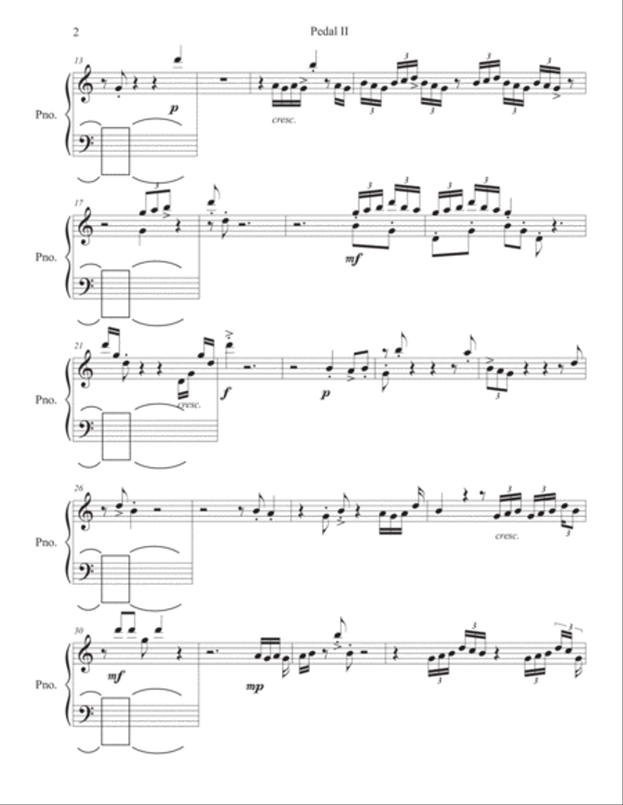 Pedal II Piano Solo scores gallery preview page 2