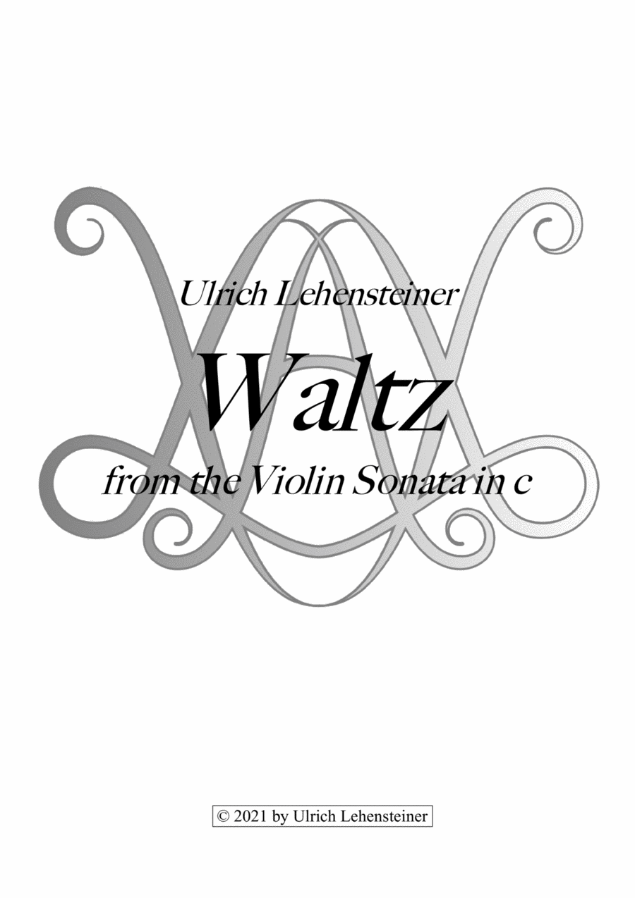 Waltz (from the Violin Sonata in c) Chamber Music scores gallery preview page 1