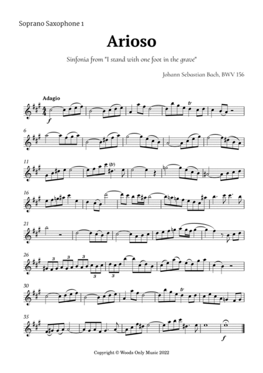 Arioso by Bach for Soprano Sax Quartet image number null