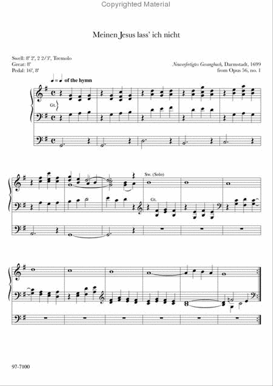 Master Organ Works of Jan Bender, Vol. 3 Organ scores gallery preview page 2