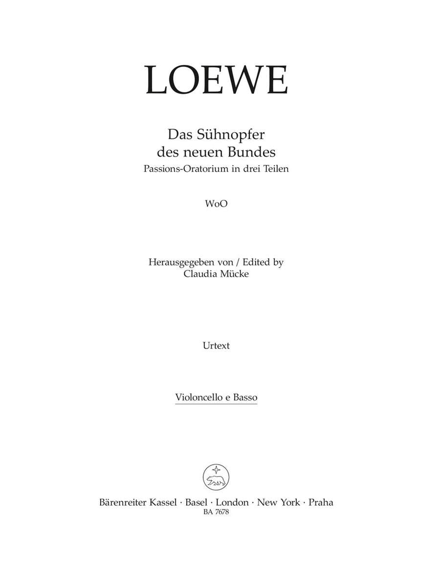 Das Sühnopfer des neuen Bundes WoO Double Bass scores gallery preview page 1