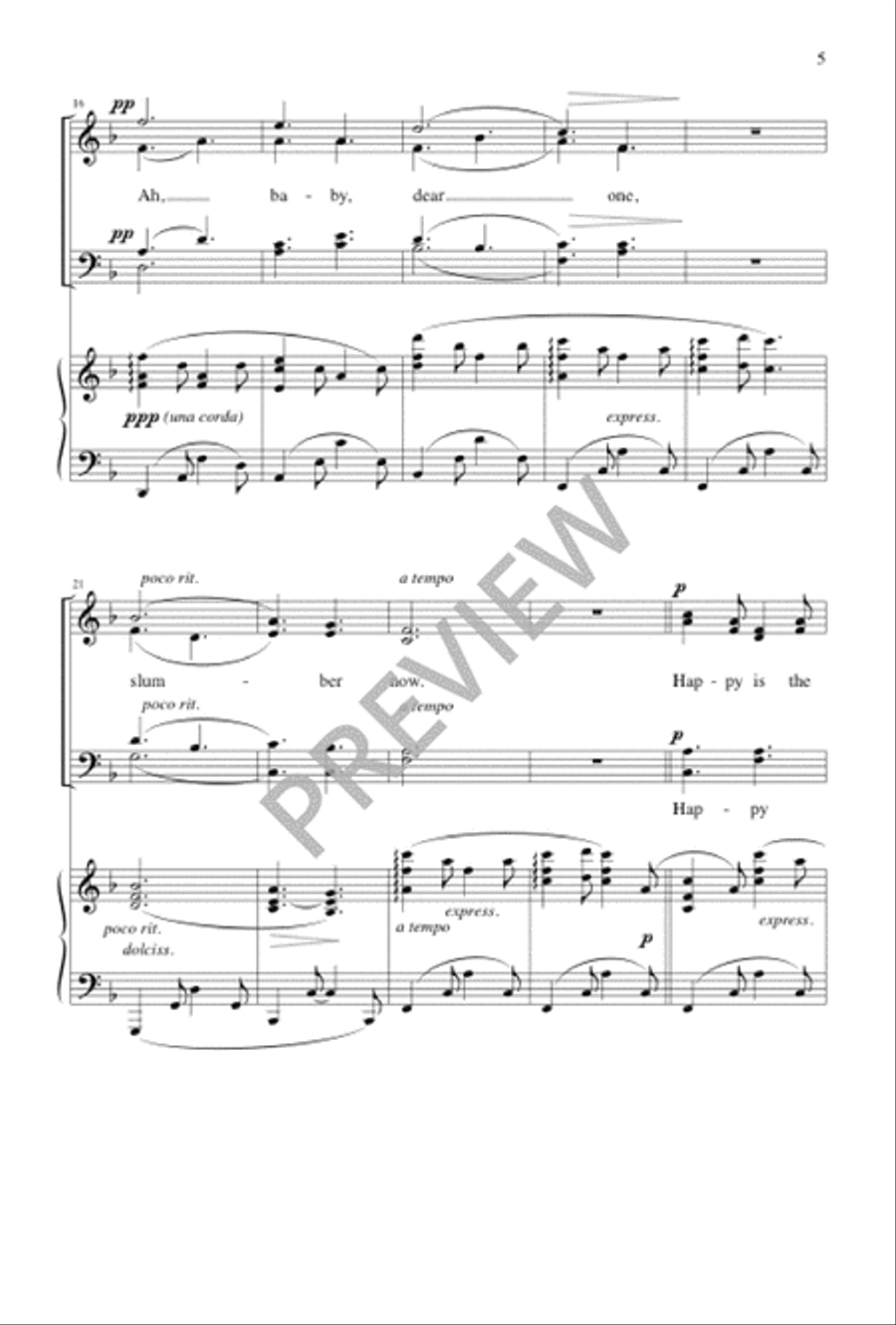 The Virgin's Slumber Song 4-Part scores gallery preview page 5