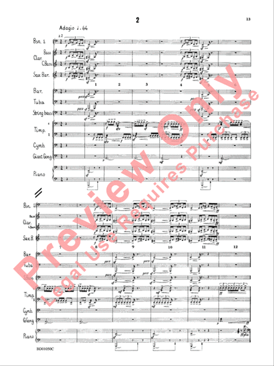Trittico Concert Band scores gallery preview page 16