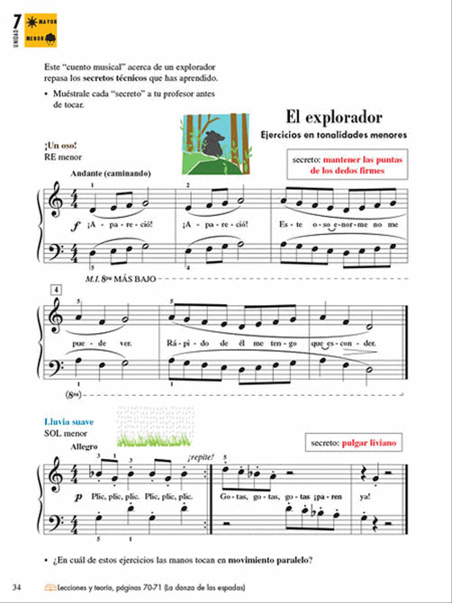 Tecnica E Interpretacion Libro Dos De Dos - Nivel 3 Piano Method scores gallery preview page 7