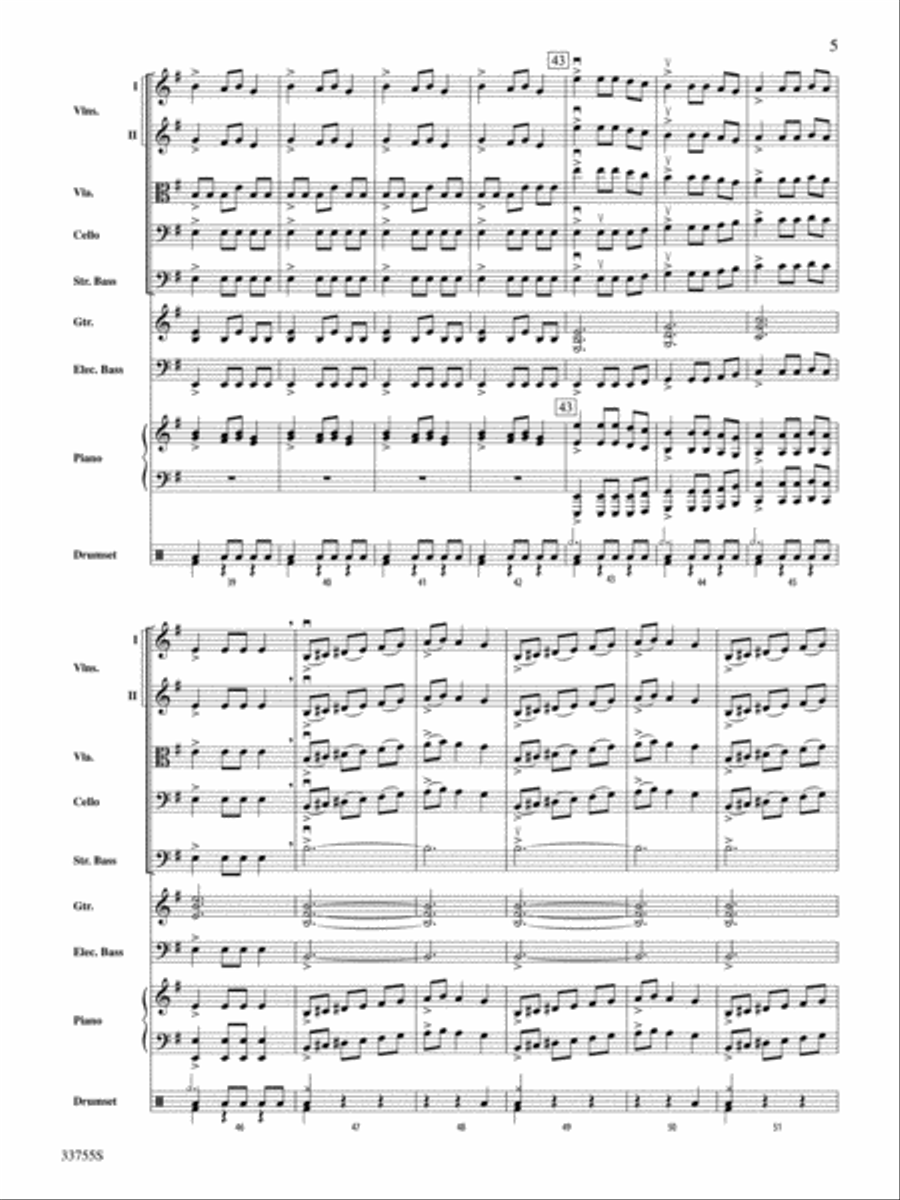 Christmas Eve/Sarajevo 12/24 String Orchestra scores gallery preview page 5