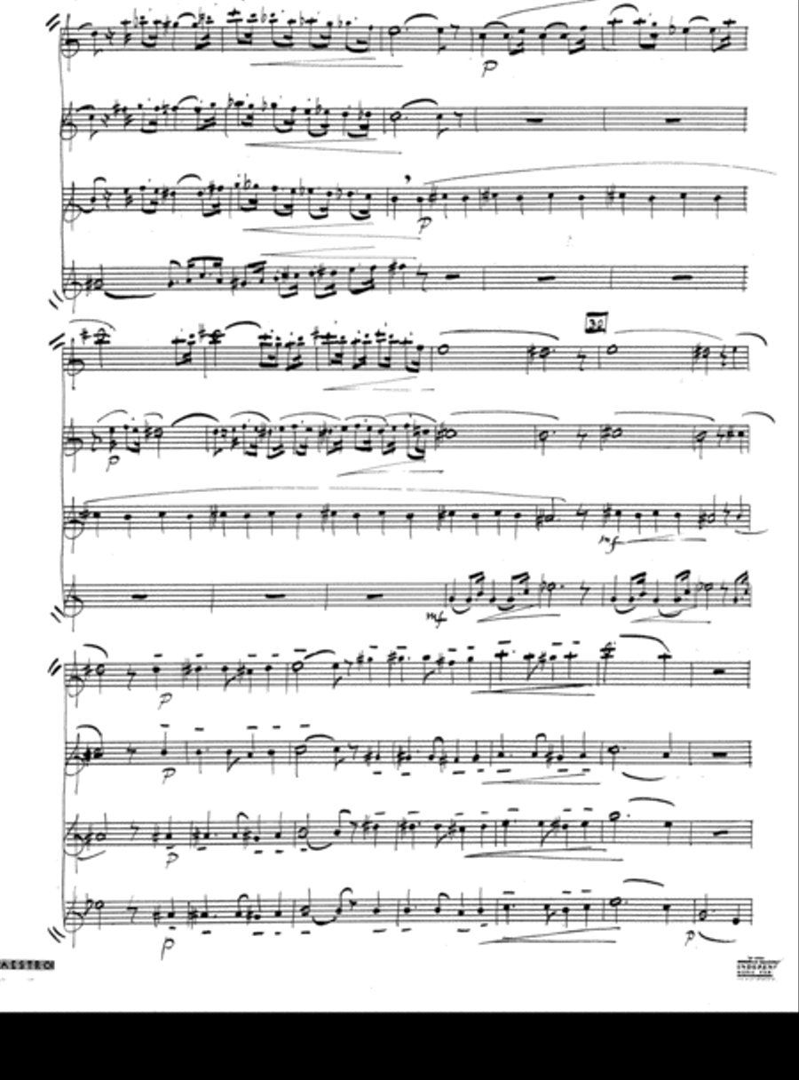 [NowakL] Suite for Four Instruments Small Ensemble scores gallery preview page 4
