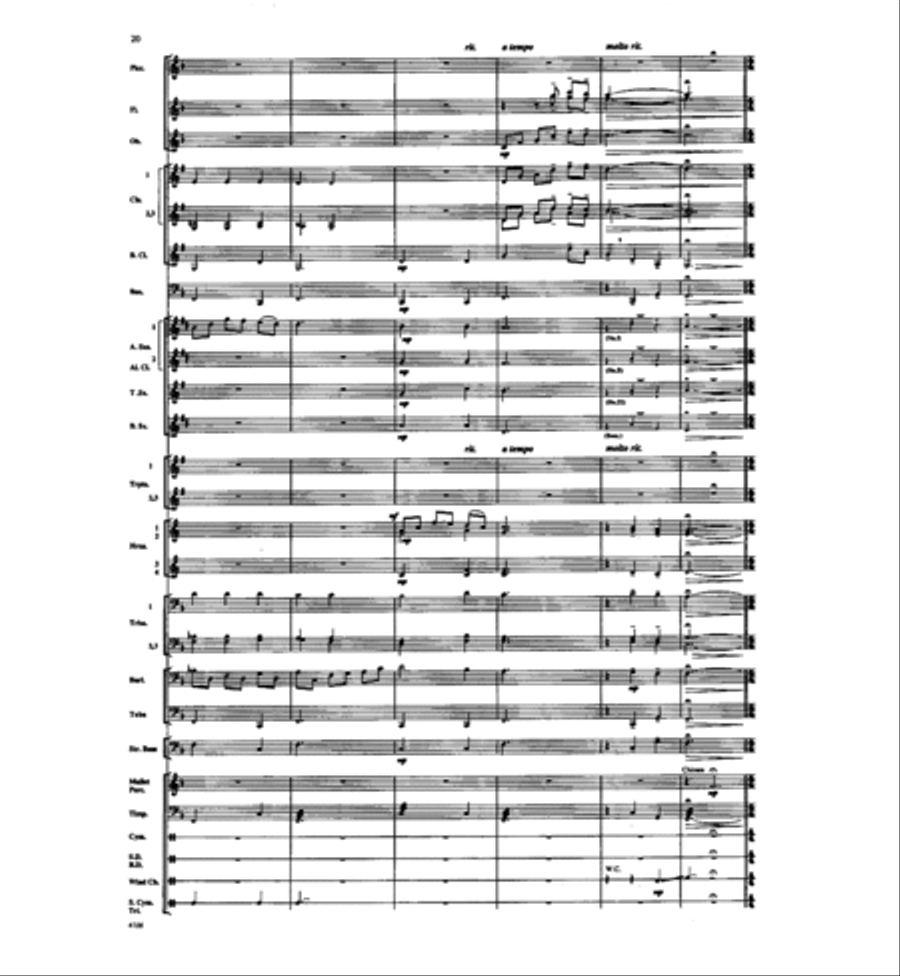 Of A Distant Star Concert Band scores gallery preview page 19