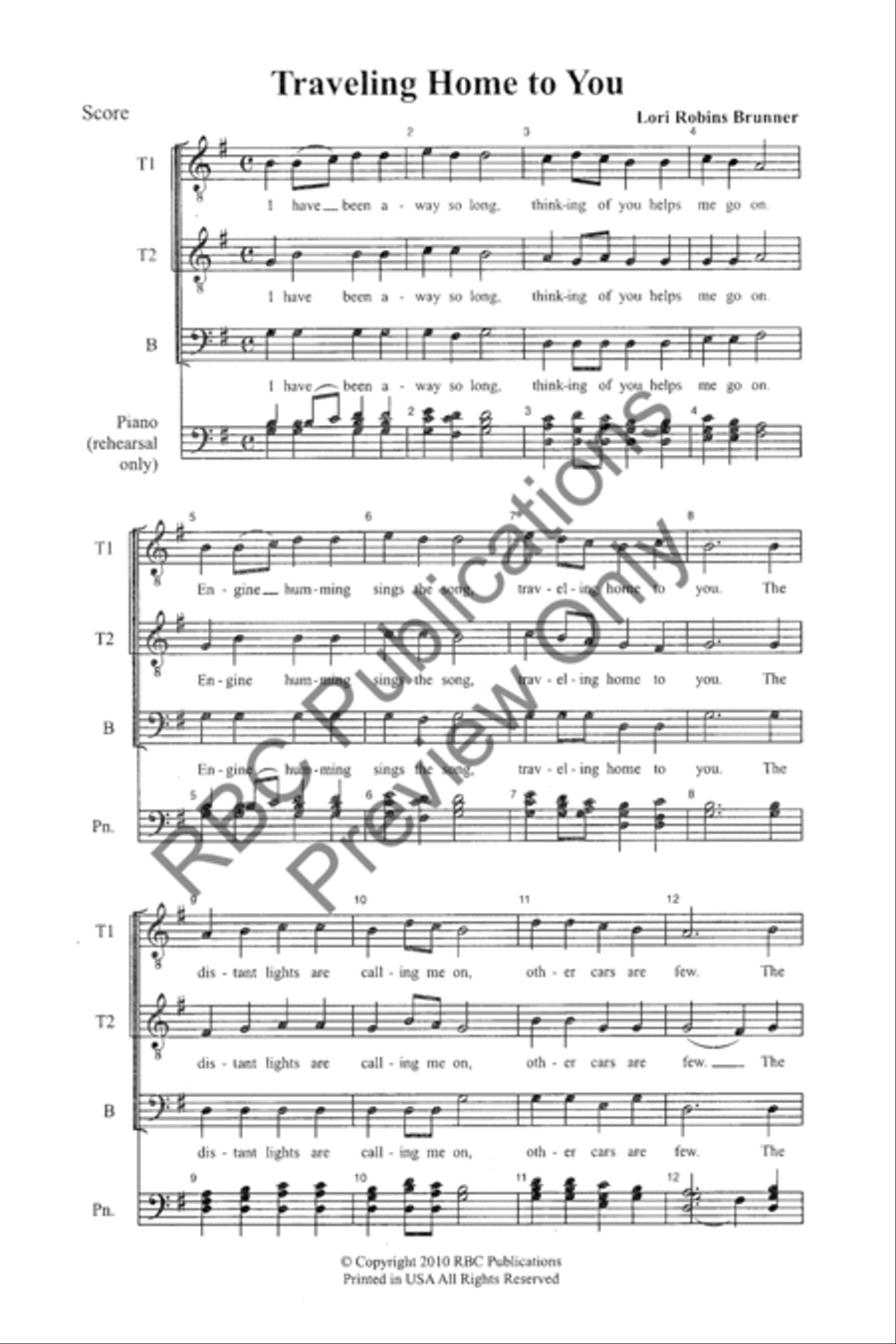 Traveling Home To You (TTB) TTB scores gallery preview page 3