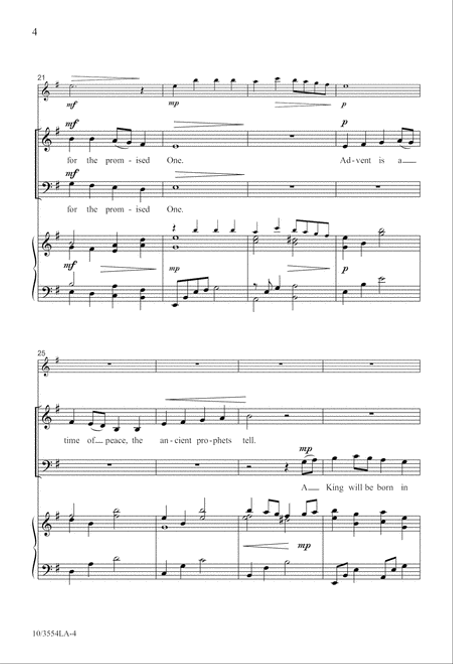 Light an Advent Candle 2-Part scores gallery preview page 5