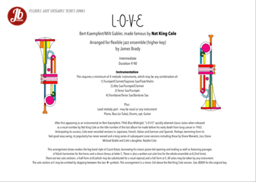 L-O-V-E Jazz Ensemble scores gallery preview page 1
