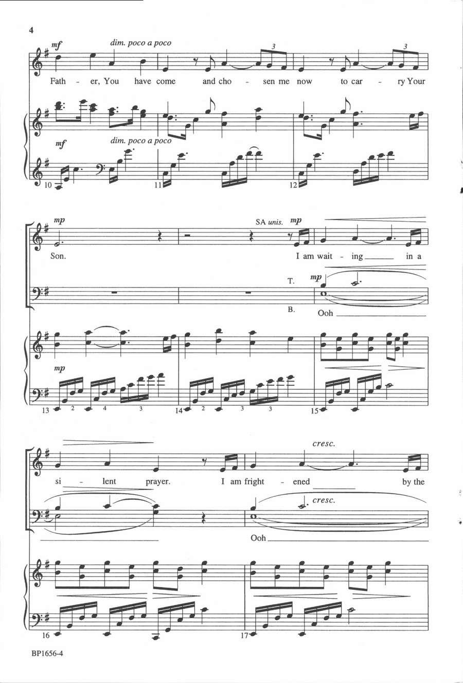 Breath of Heaven - SATB 4-Part scores gallery preview page 3
