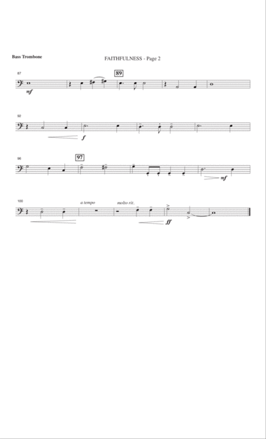 Faithfulness 4-Part scores gallery preview page 46