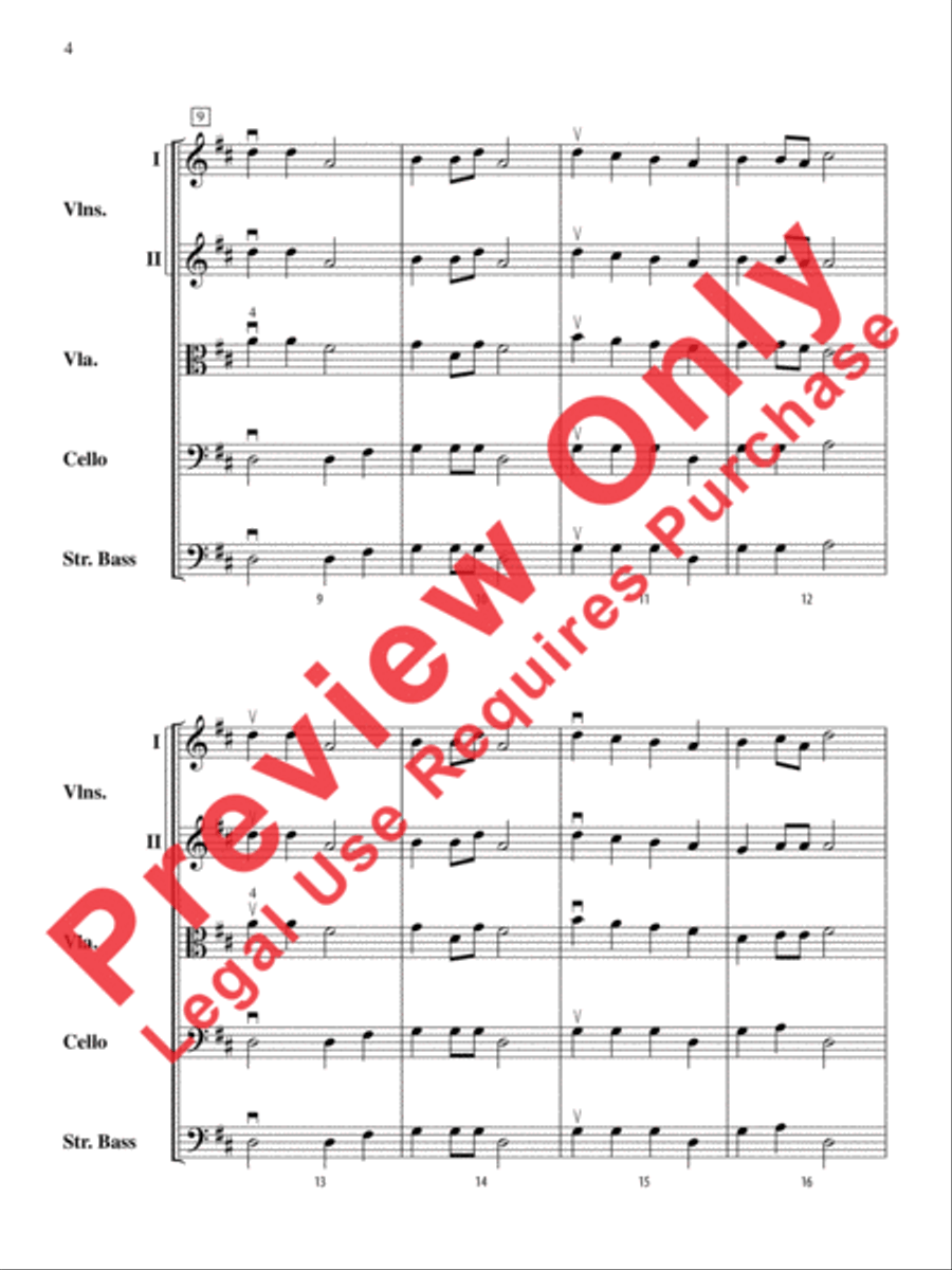 Airborne Heroes String Orchestra scores gallery preview page 4