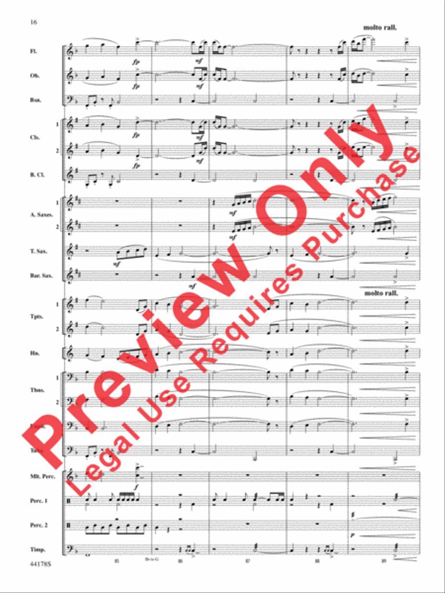 Intrepid Journey Concert Band scores gallery preview page 17