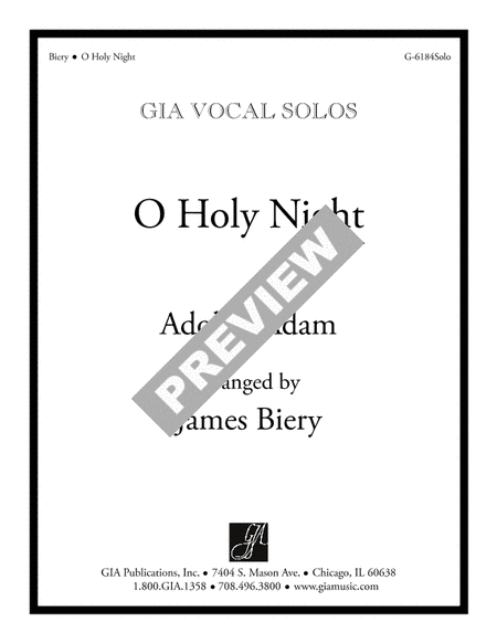 O Holy Night - Solo edition