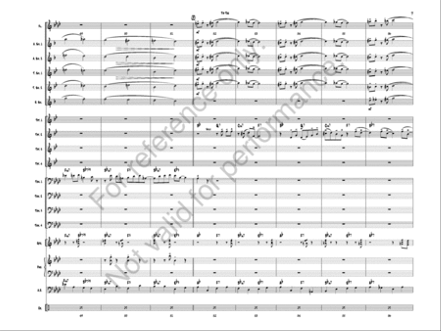 Tip Toe Tip Toe Jazz Ensemble scores gallery preview page 10