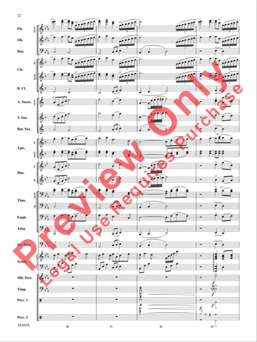 Crossroads to the Future Concert Band scores gallery preview page 23