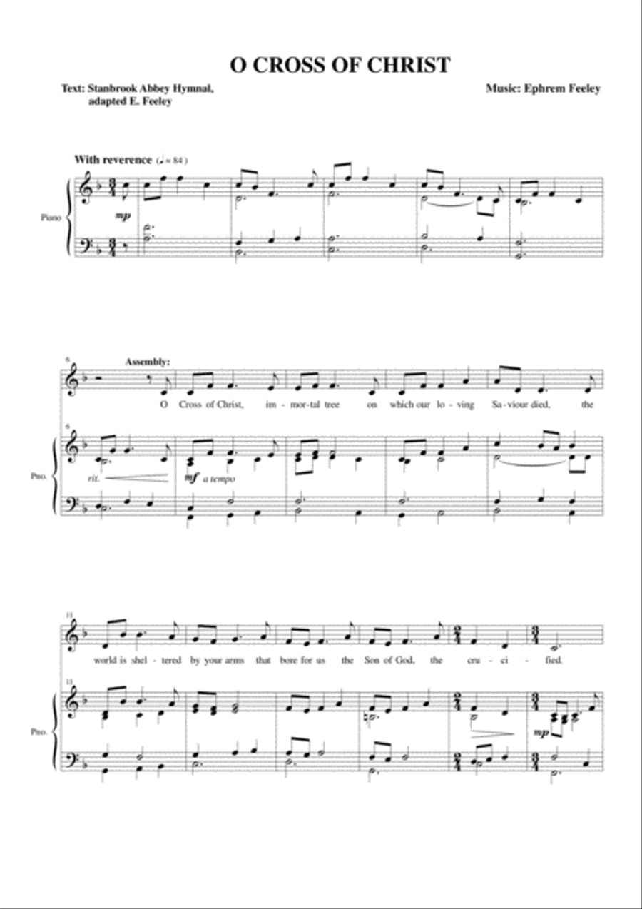 O Cross of Christ 3-Part scores gallery preview page 2