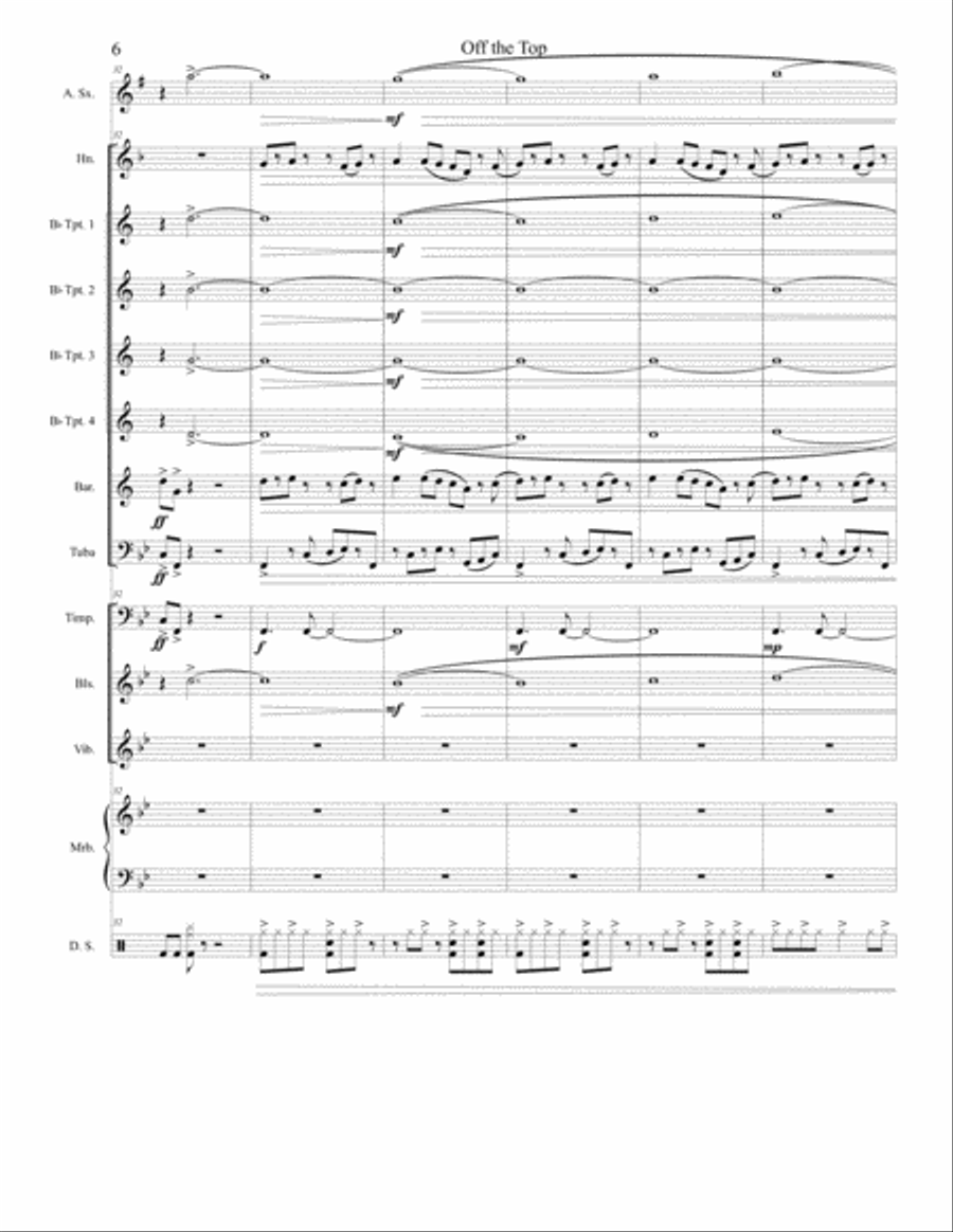 Off the Top Large Ensemble scores gallery preview page 6