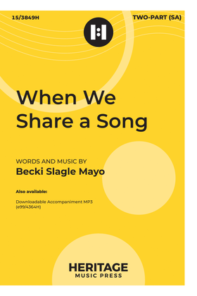 Book cover for When We Share a Song