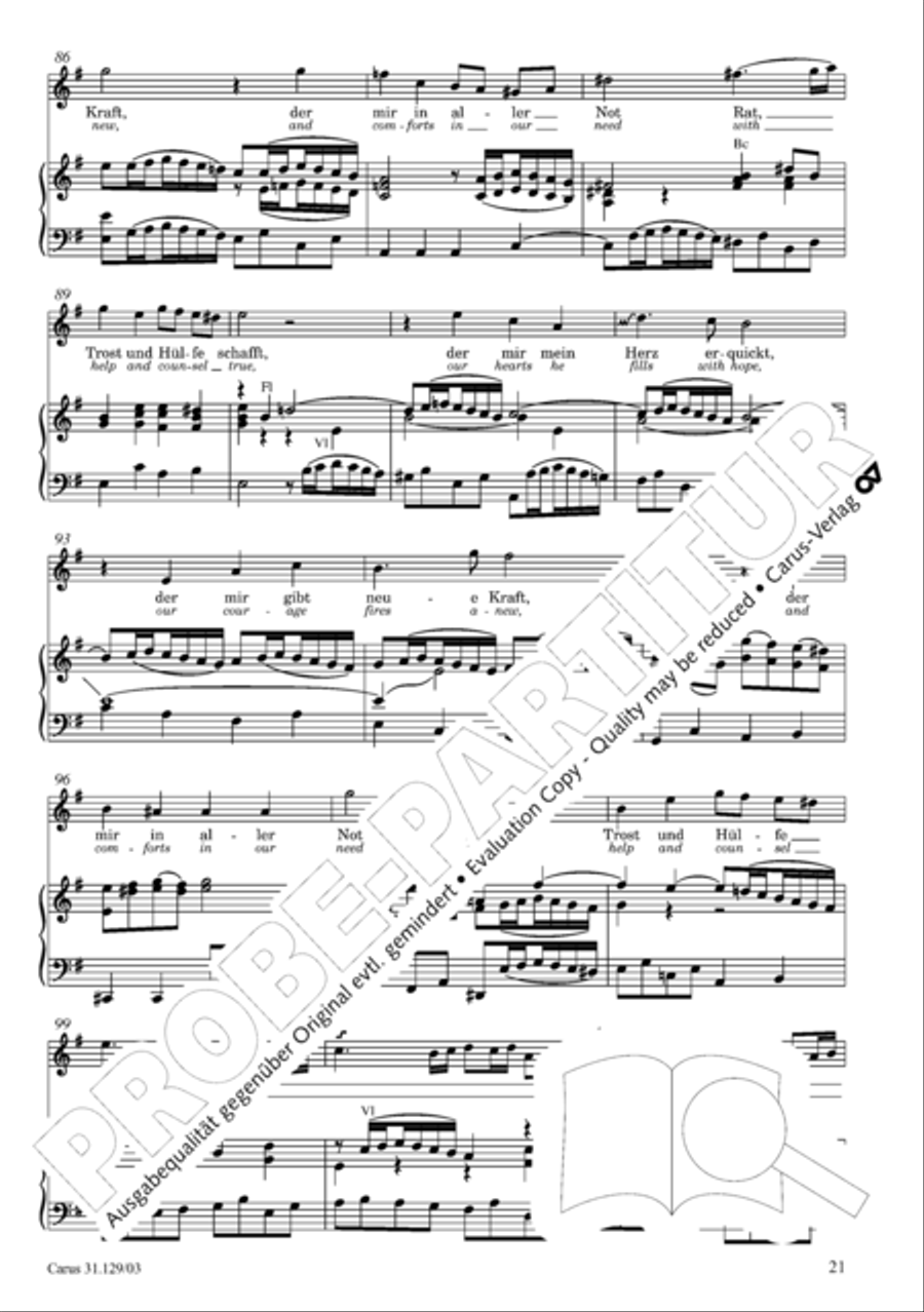 All glory to the Lord, our God (Gelobet sei der Herr, mein Gott) 4-Part scores gallery preview page 24