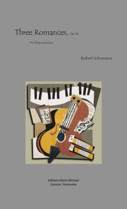 Book cover for Schumann, 3 Romances for flute & piano