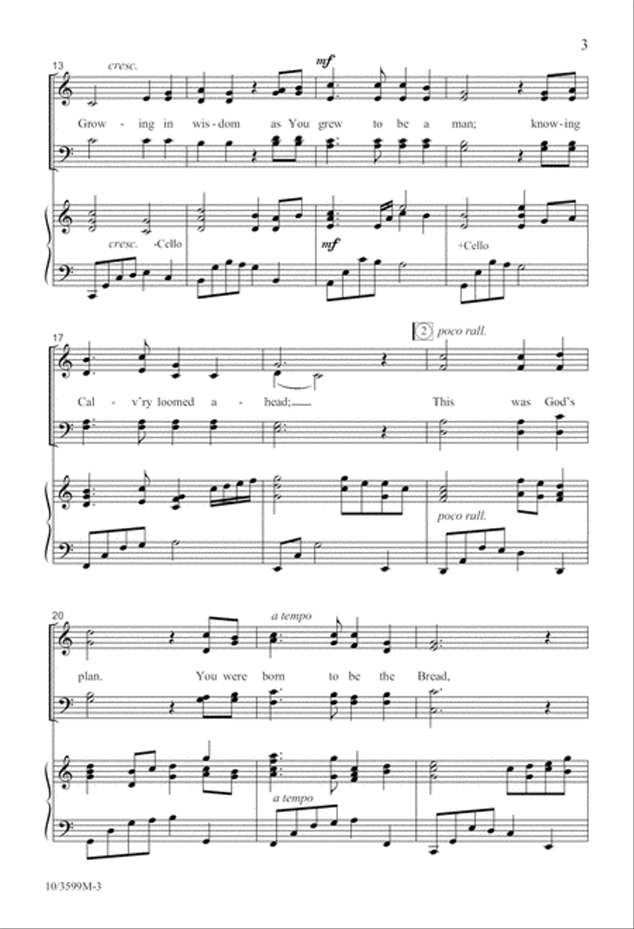 Born to Be the Bread 4-Part scores gallery preview page 4