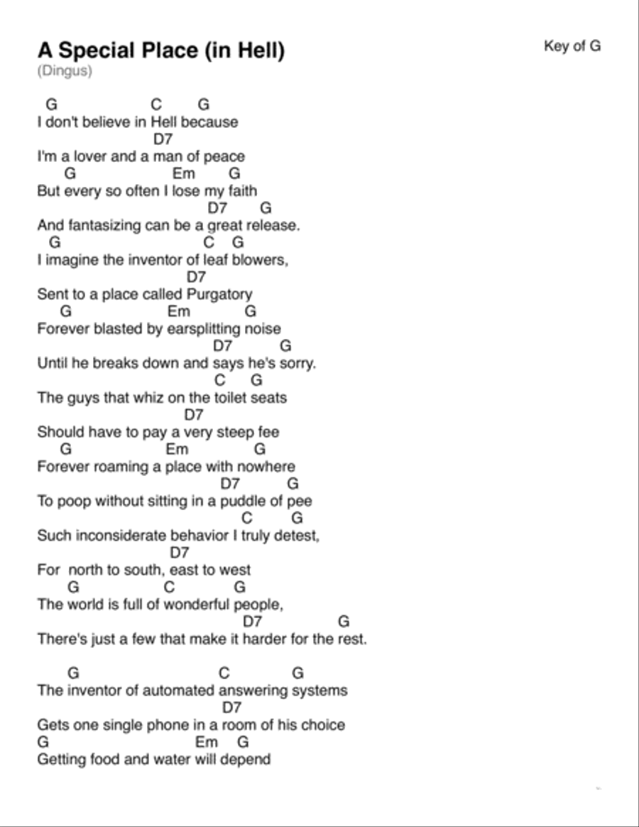 A Special Place (In Hell) Acoustic Guitar scores gallery preview page 3