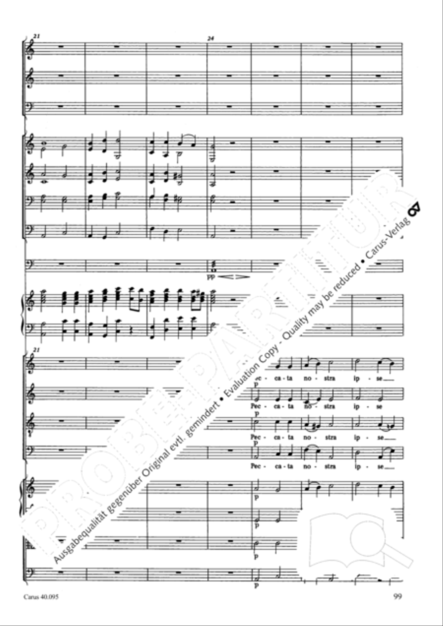 The Seven Words (Die Sieben Worte) 4-Part scores gallery preview page 114