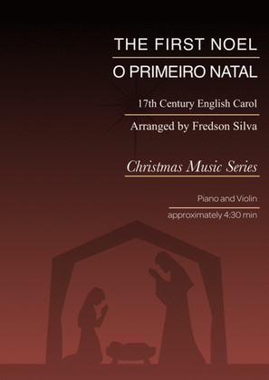 Book cover for The First Noel (O Primeiro Natal) - Violin and Piano