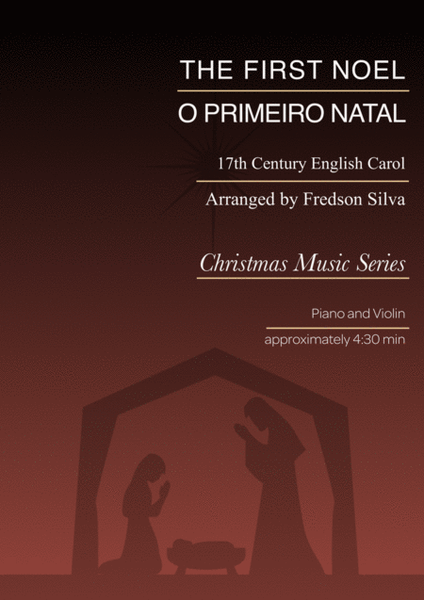 The First Noel (O Primeiro Natal) - Violin and Piano image number null