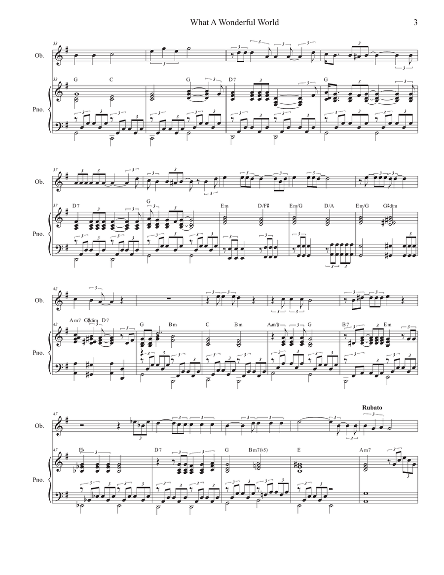 What A Wonderful World What A Wonderful World Piano scores gallery preview page 3