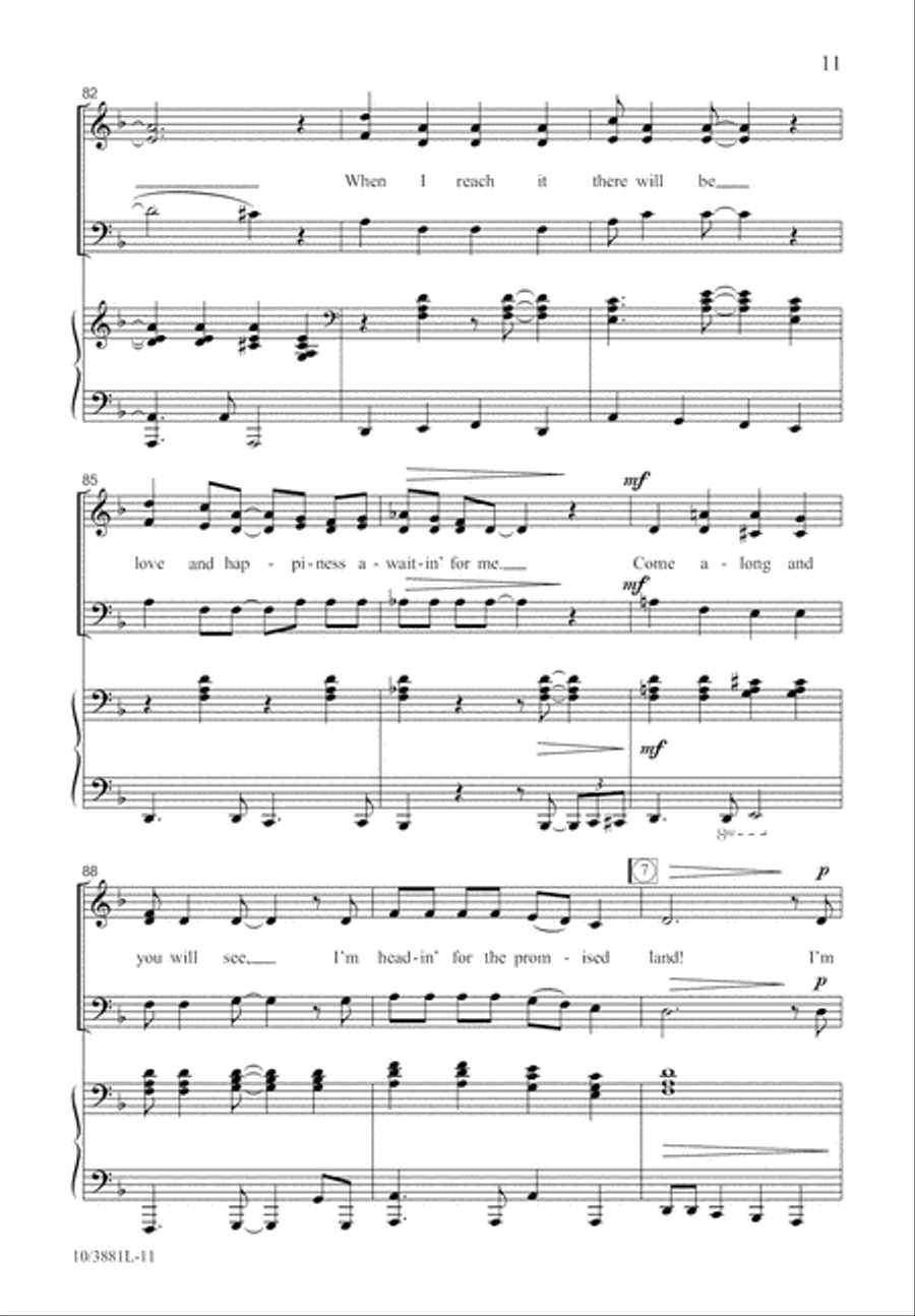 Promised Land 3-Part scores gallery preview page 12