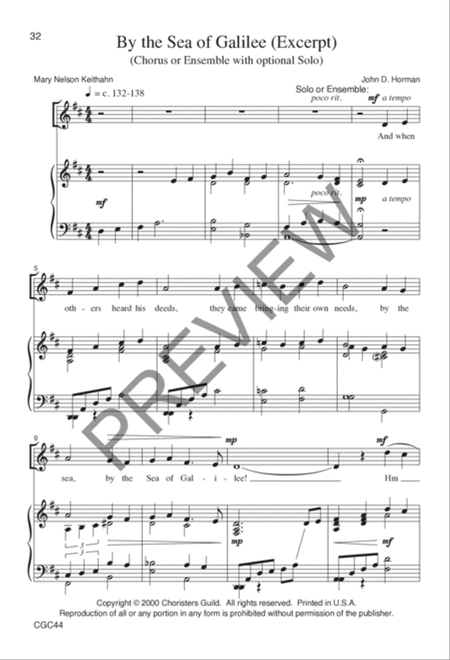 By the Sea Preview Kit (Score & CD) Choir scores gallery preview page 20