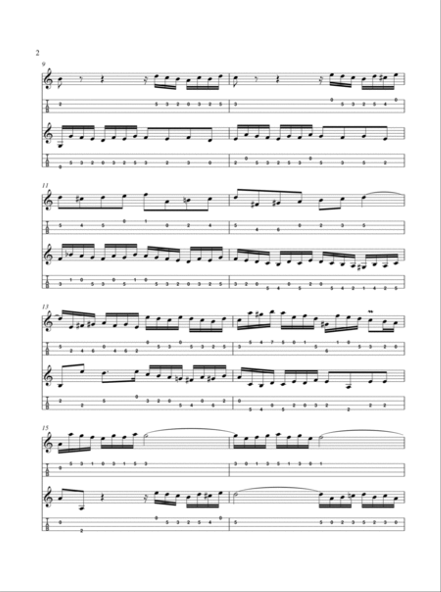 J.S. Bach: Two Part Inventions for Two Mandolins Mandolin scores gallery preview page 5