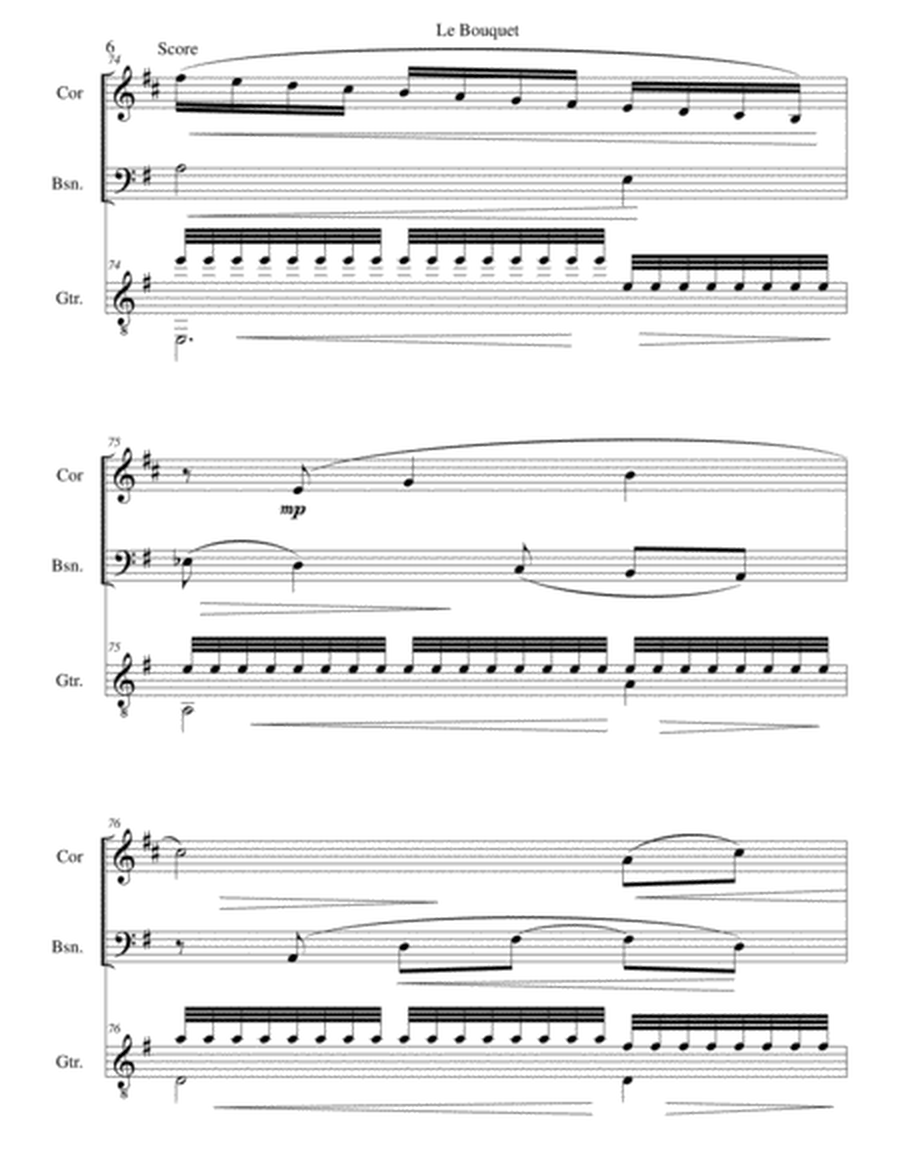 Le bouquet for cor anglais, bassoon and guitar image number null