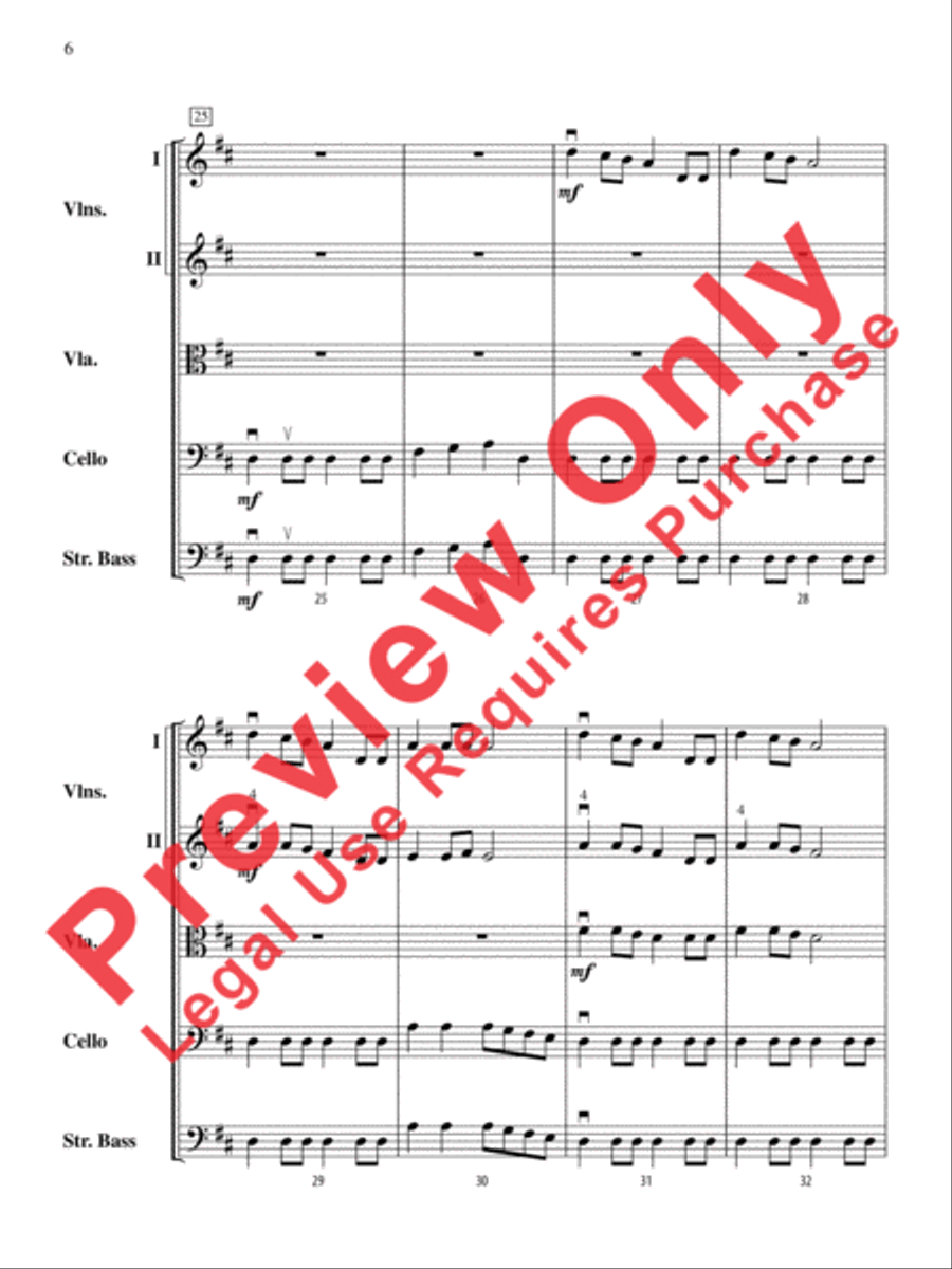 Airborne Heroes Airborne Heroes String Orchestra scores gallery preview page 6