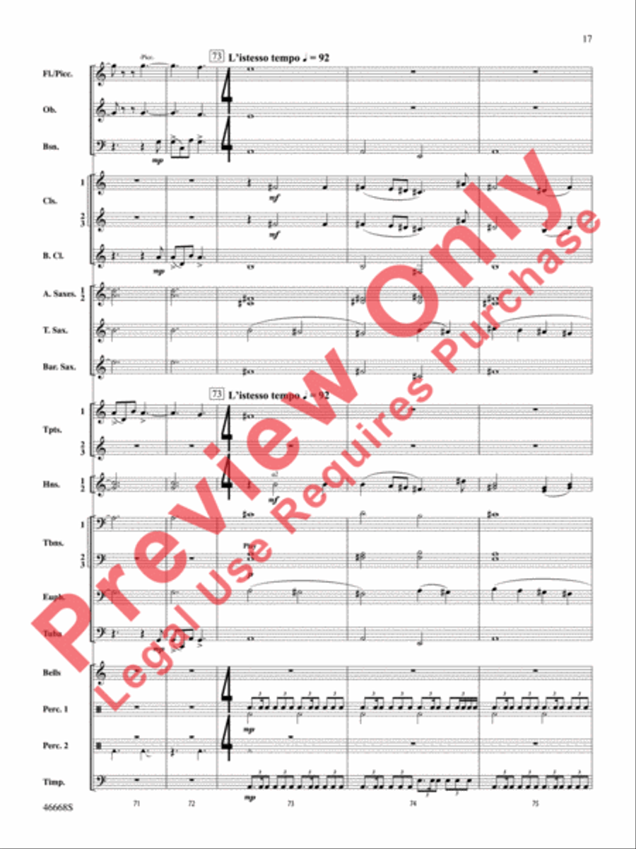 Skydance Concert Band scores gallery preview page 18