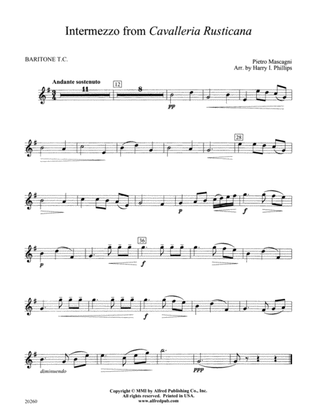 Intermezzo from Cavalleria Rusticana: Baritone T.C.