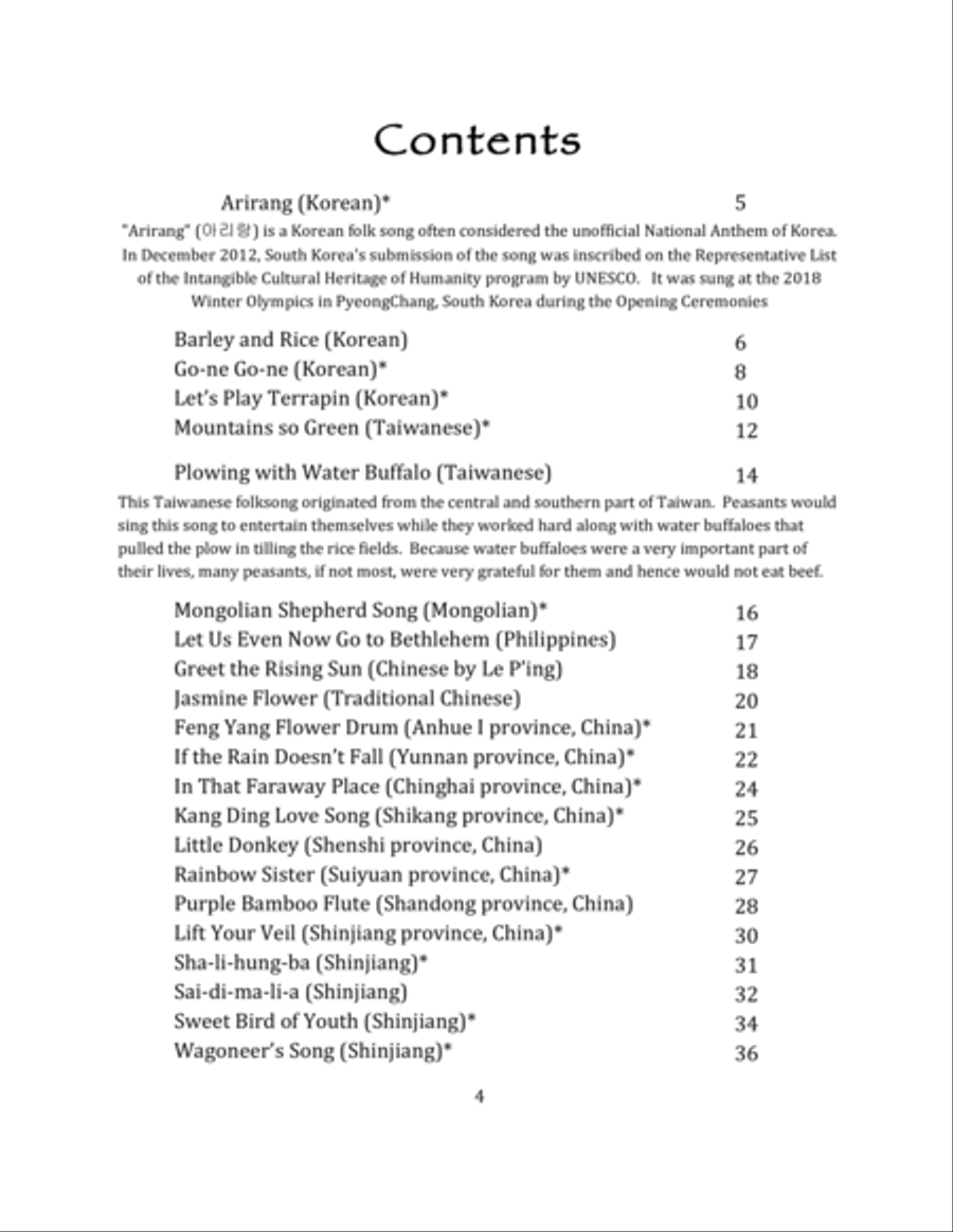Asian Folksongs for the Small Harp Harp scores gallery preview page 5