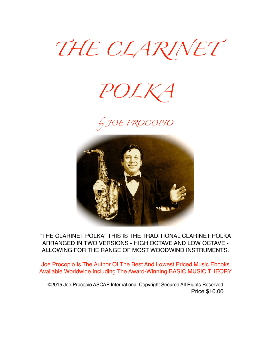 THE CLARINET POLKA Clarinet Solo scores gallery preview page 1