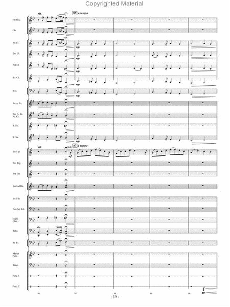 Make A Joyful Noise Concert Band scores gallery preview page 18