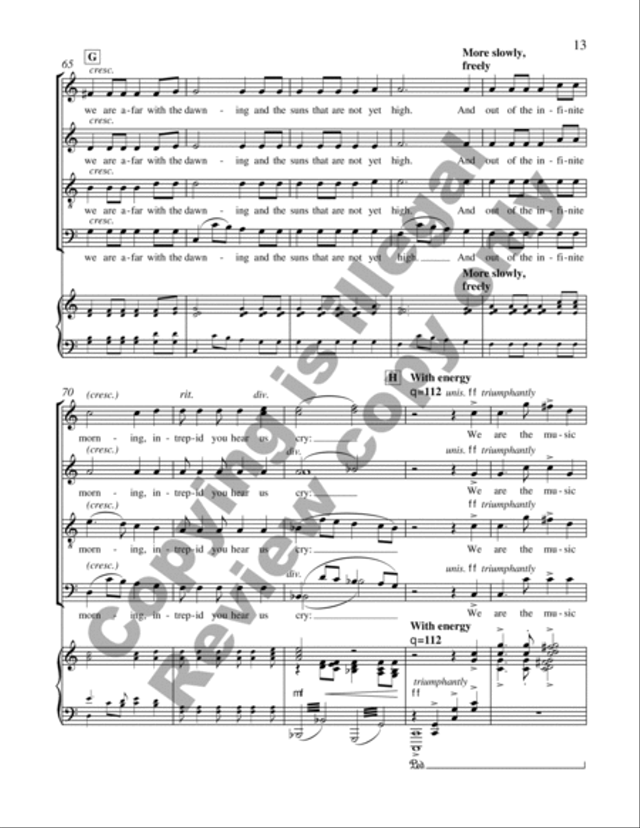 The Dreamers of Dreams 4-Part scores gallery preview page 29
