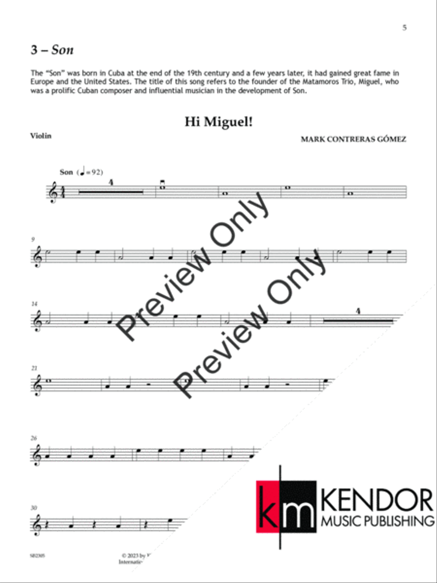 The Latin American String Collection Violin scores gallery preview page 6