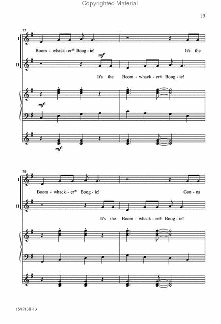 Boomwhacker Boogie 2-Part scores gallery preview page 13