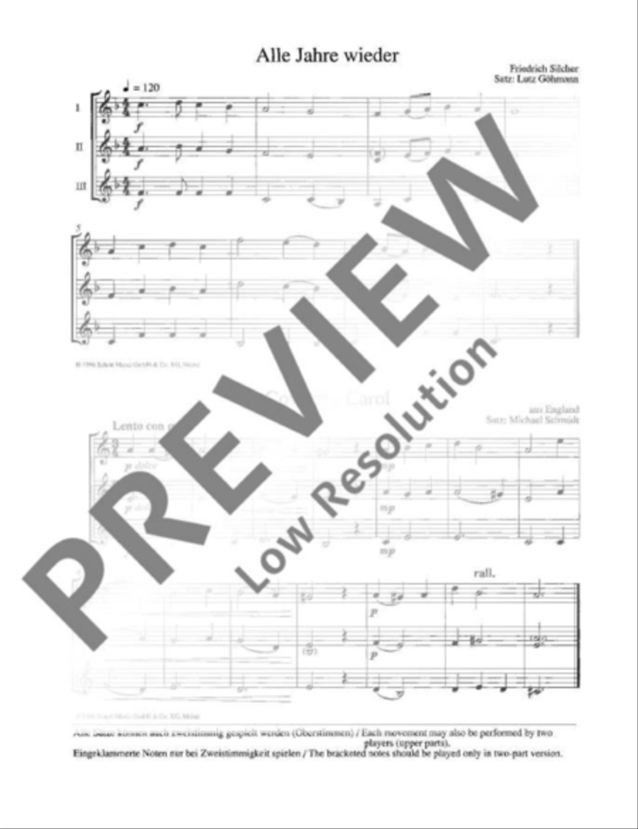 Jingle Bells Trumpet Trio scores gallery preview page 5