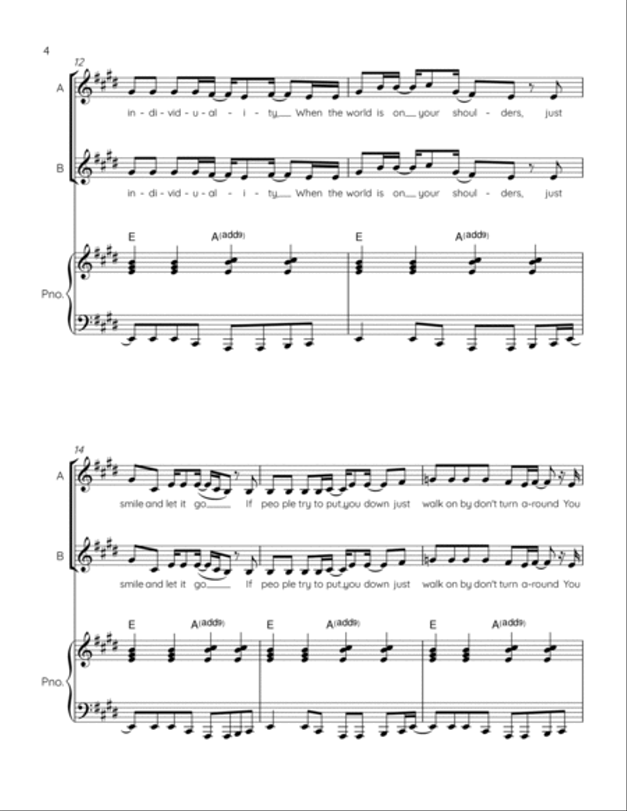 Bring It All Back 2-Part scores gallery preview page 5