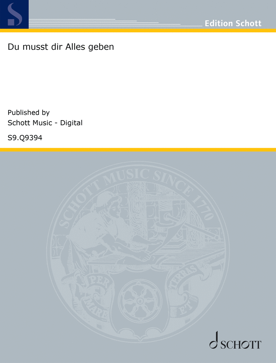 Du musst dir Alles geben